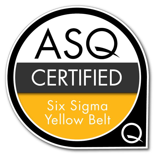 Six Sigma ASQ Yellow Belt logo